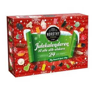 Nordthy Slik Julekalender (Rød) - 1 stk.