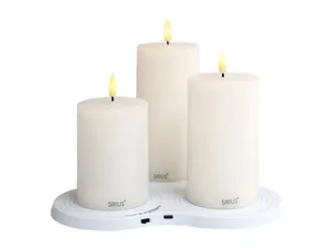 Sirius Home Sille genopladeligt lampesæt, 3 stk., varmhvid