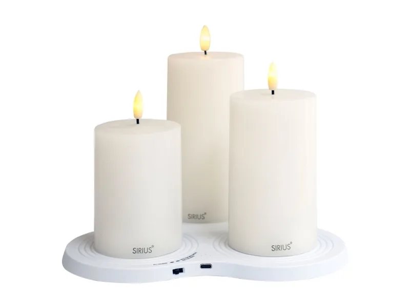 Sirius Home Sille genopladeligt lampesæt, 3 stk., varmhvid