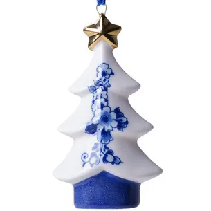 Julepynt Juletræ med Stjerne  Heinen Delfts Blauw