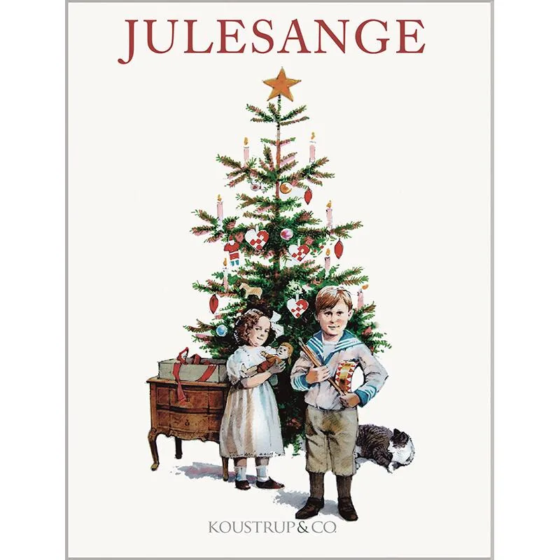 Julekort med julesange 8 kort i mappe