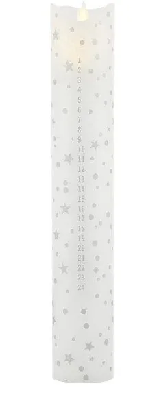 Sirius Home Sara Kalenderlys, Glitter lampe, Hvid, Lys, 1 pære(r ), LED, Blød hvid, Varm hvid