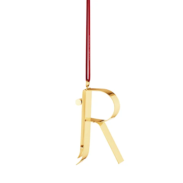 Georg Jensen Bogstavornamenter, R - Forgyldt  : Erling Christensen Møbler