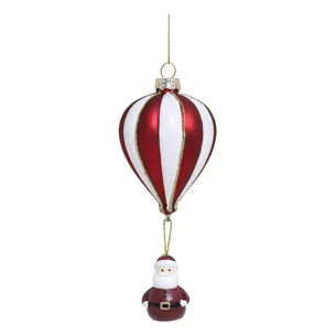 Luftballon med julemand julekugle  - Chic Antigue