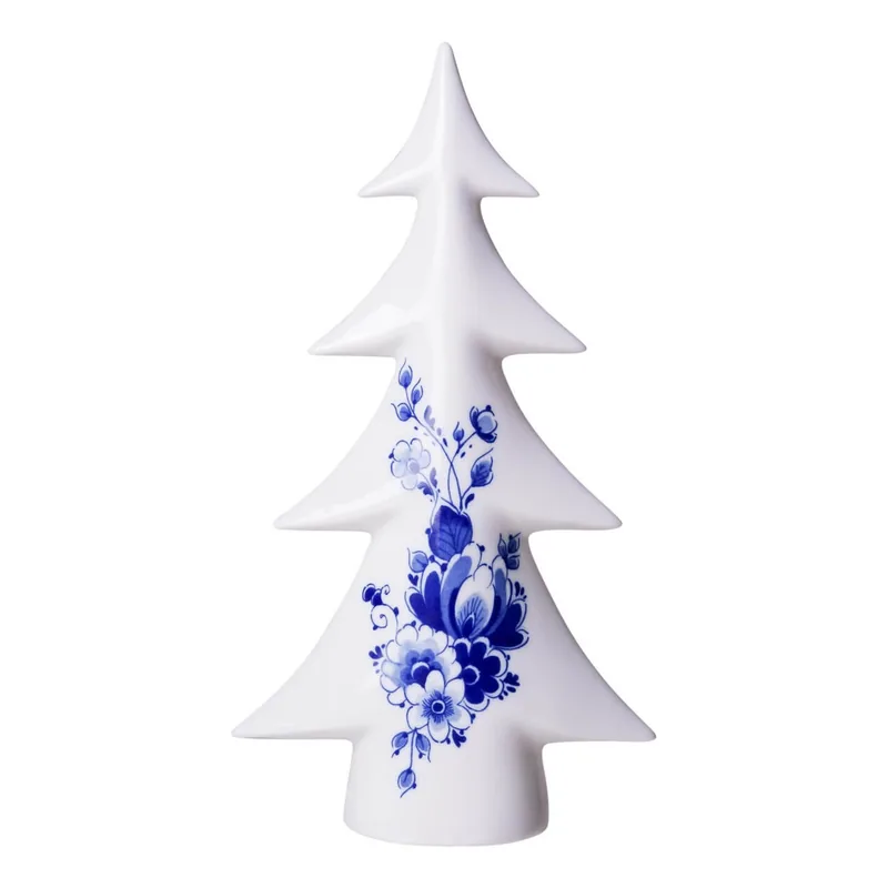 Keramisk juletræ stor  Delfts blå | Heinen Delfts Blauw