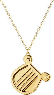 Cc26 Juleornament Harpe Forgyldt