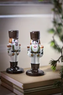 Hammershøi Christmas Nøddeknækker H12 cm Hvid m. Deko
