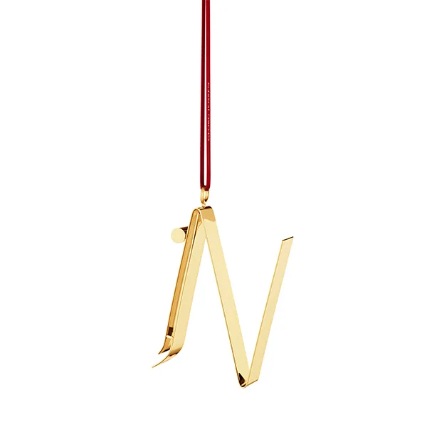 Georg Jensen Bogstavornamenter, N - Forgyldt  : Erling Christensen Møbler