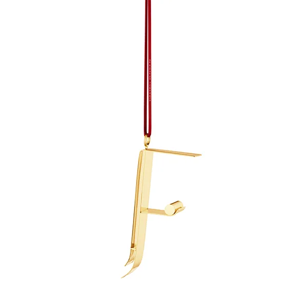 Georg Jensen Bogstavornamenter, F - Forgyldt  : Erling Christensen Møbler