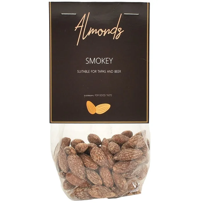 Smokey Almonds  Røgede Mandler  100g