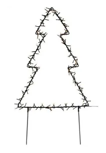 Metal juletræ 75 cm, 175 LED lys NORDIC WINTER (780-041)