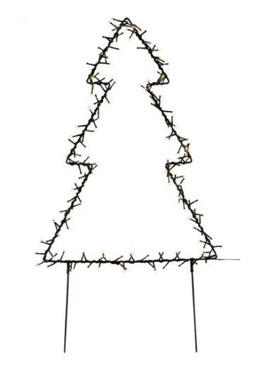 Metal juletræ 75 cm, 175 LED lys NORDIC WINTER (780-041)