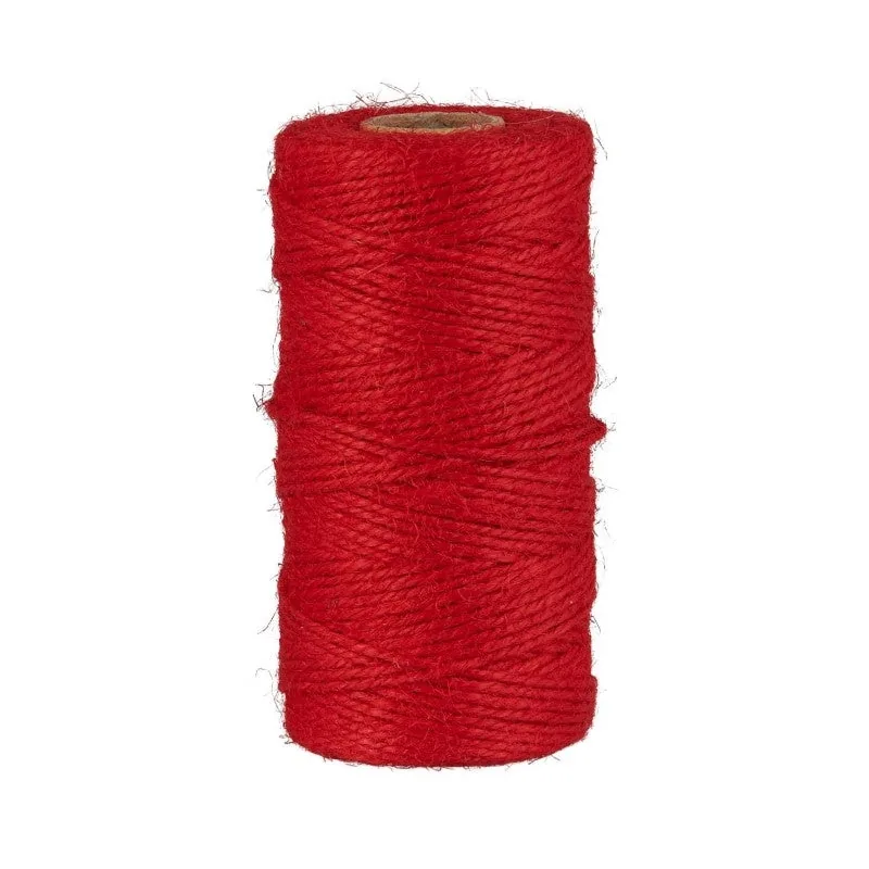 Ib Laursen - 100 m. rød jute snor