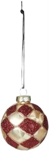 Julekugle D6cm Glas