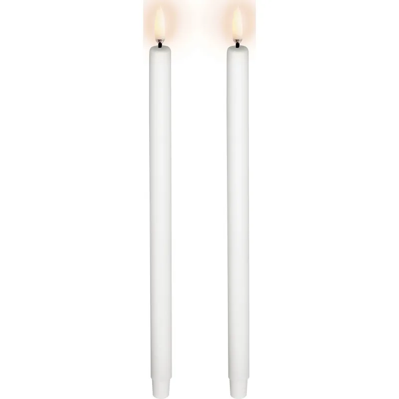 Uyuni LED kronelys, batteri, hvid