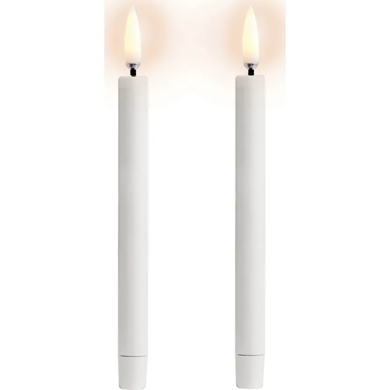 Uyuni LED kronelys, batteri, hvid