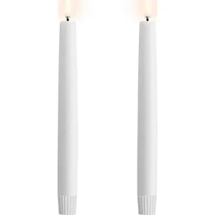 Uyuni LED kronelys, batteri, hvid