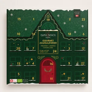 Guru Snack Gourmet Julekalender Økologisk - 1 stk (inkl. gratis pose Guru Snack Cashew Nødder)