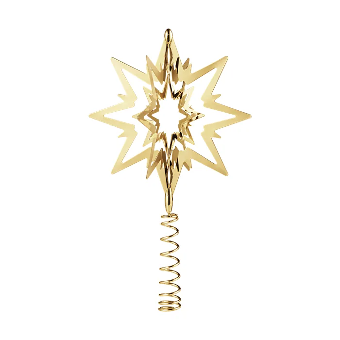 Georg Jensen topstjerne lille - 18 kt. guldbelagt  : Erling Christensen Møbler