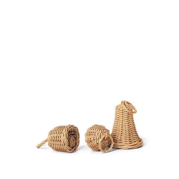 Ferm Living  Braided Bell Baubles - Set of 3  : Erling Christensen Møbler