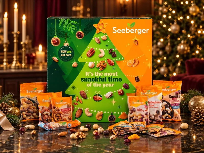 Seeberger julekalender med nødder & snacks