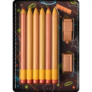 Chokolade farveblyantsæt i æske