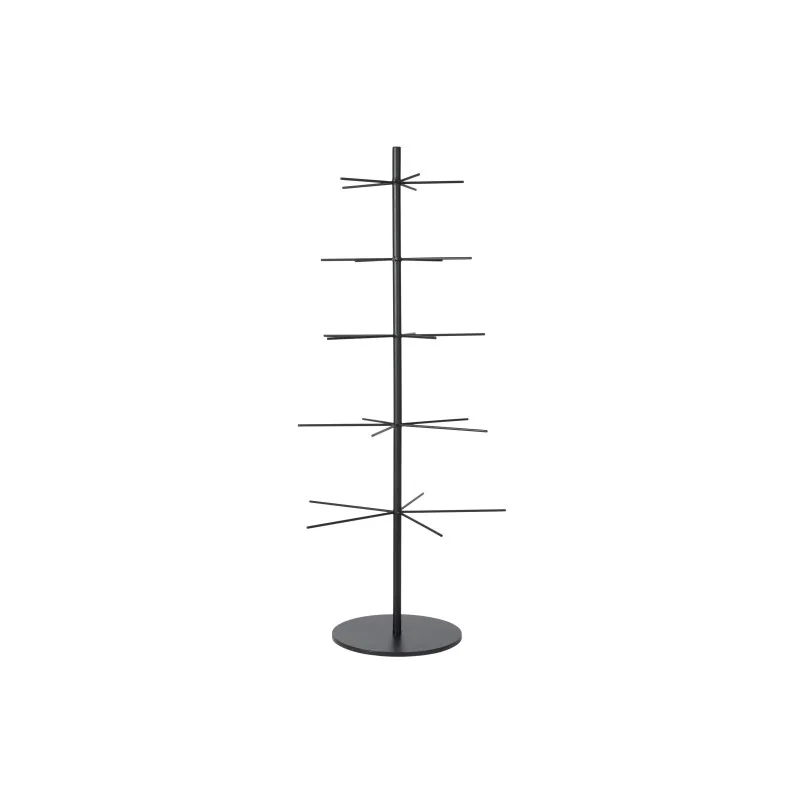 Dekorationstræ af sortmalet metal - Speedtsberg H:110 cm