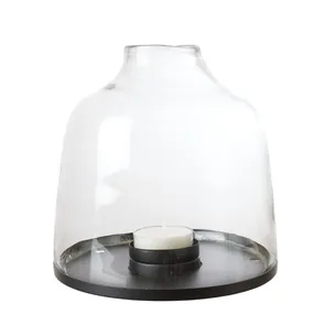 Affari - Glas klokke lanterne Ø21cm