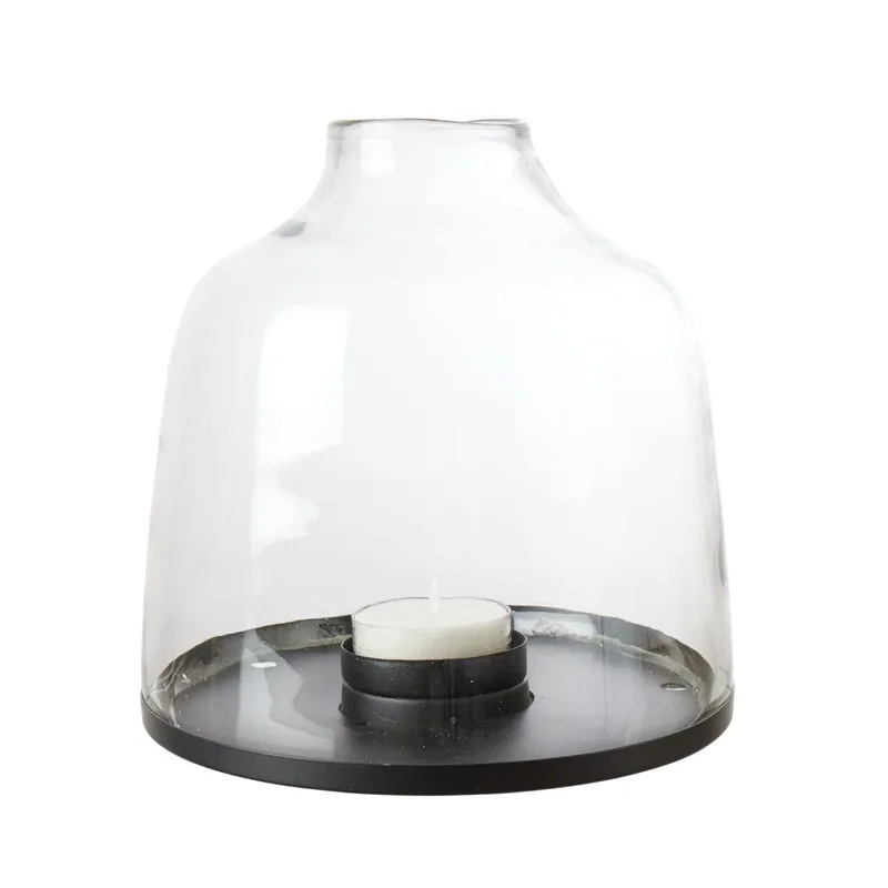 Affari - Glas klokke lanterne Ø21cm