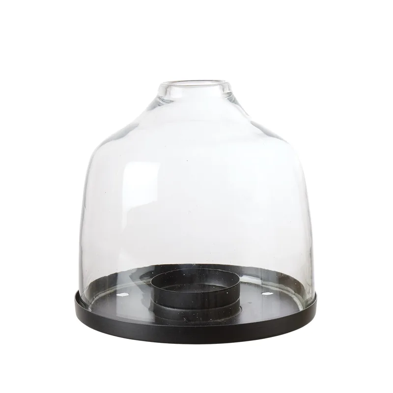 Affari - Glas klokke lanterne Ø18cm