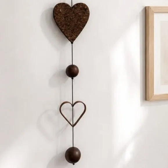 Nordic by hand MINI - Metalhjerte 10cm Rust