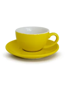 Keramisk espresso kop m. underkop (9 cl)  Gul