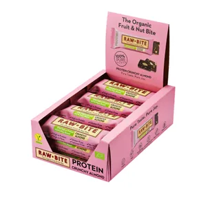 Rawbite Protein Crunchy Almond Ø, 12 x 45g