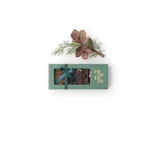 3 marcipanfigurer i grøn Cocoture æske