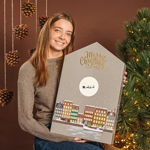 Kæmpe chokolade-julekalender 2025  Luksus Cocoture kalenderhus (765g)