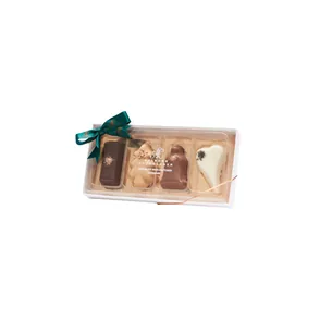 Petit Four med 4 marcipanfigurer | Grøn sløjfe