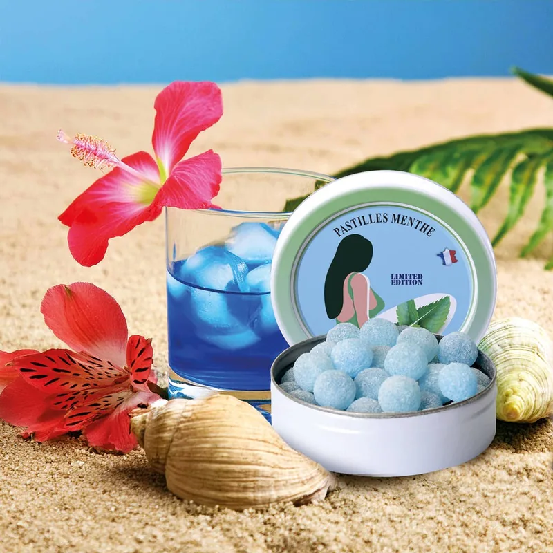 Fresh Mint Sensation Bonbon 50g - Pebermynte Slik - Saint Ange