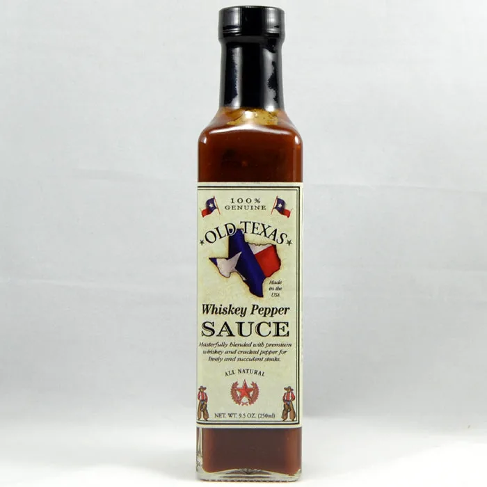 Old Texas Whisky Pepper Steak Sauce - Bourbon BBQ Sauce
