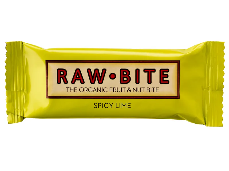 Raw Food Bar - RawBite Lime, 12 stk. à 50 g