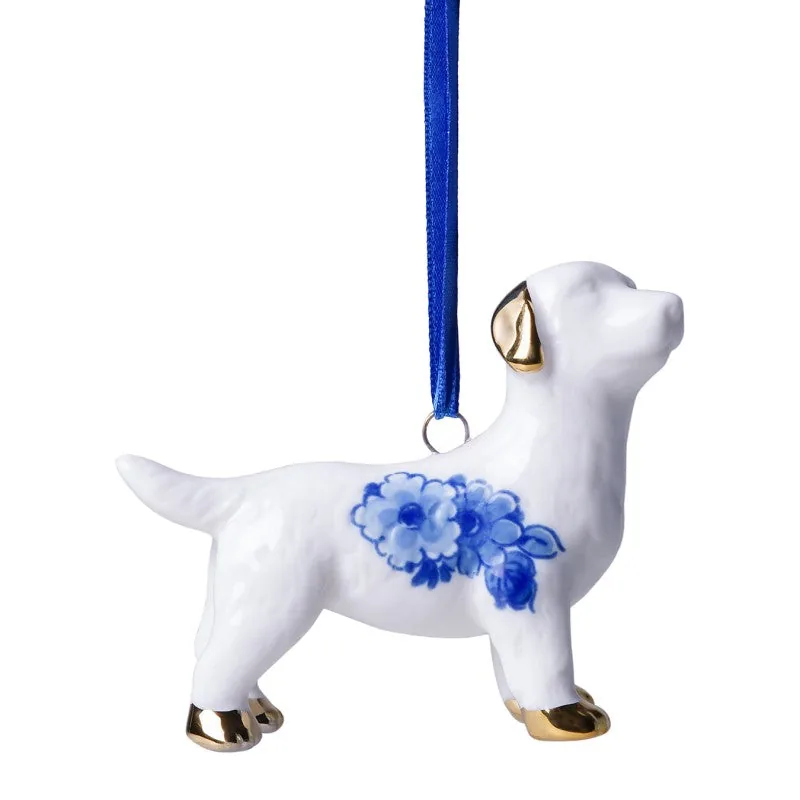 Dekoration  Labrador i Delfts Blå keramik | Heinen Delfts Blauw