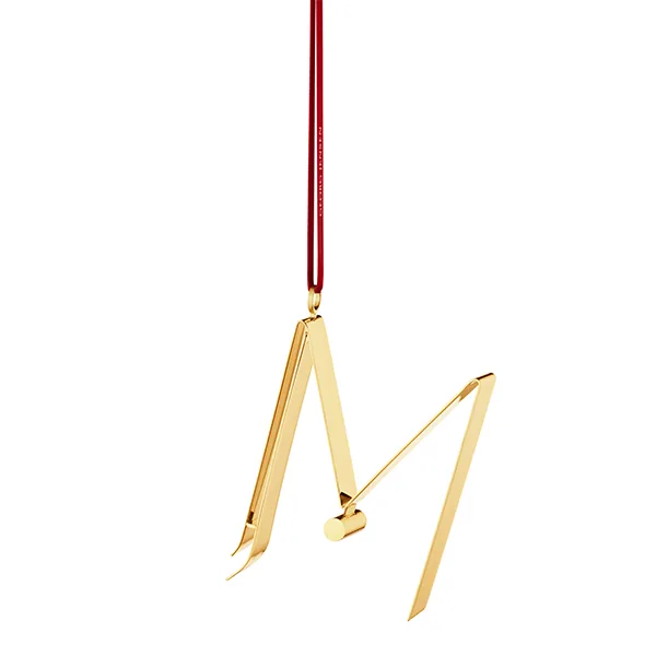 Georg Jensen Bogstavornamenter, M - Forgyldt  : Erling Christensen Møbler