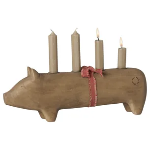 Gris Adventsstage t/ kronelys, natur - Maileg L:38