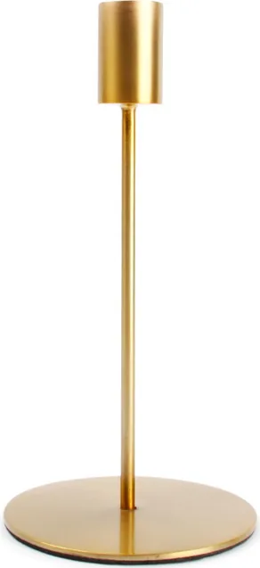 Lysestage S|P Collection Pillar til bloklys guldfarvet metal Ø10 x H20 cm