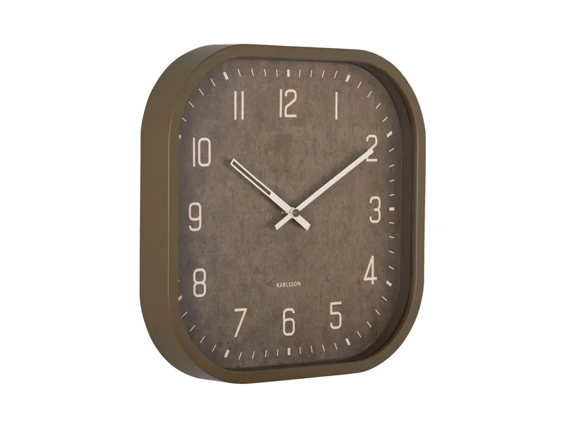 KARLSSON Vægur Elemental Cuadrado luxury green