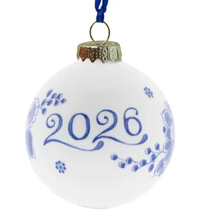 Juglekugle 2026  Delfts Blå  Keramik  7 cm | Heinen Delfts Blauw