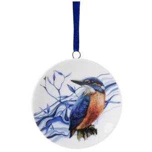 Julepynt Isfugl Keramik Delftblå 6 cm - Heinen Delfts Blauw