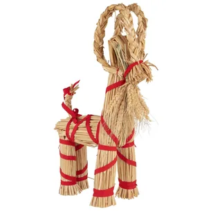 Ib Laursen - Julebuk m/rødt bånd og skæg, H44 cm