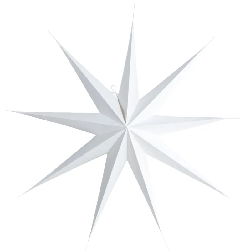 Papirstjerne House Doctor 9 Point 87 cm hvid juledekoration nordisk design