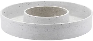 Lysestage til bloklys House Doctor The Ring grå Ø35 cm i resin og pulveriseret sten