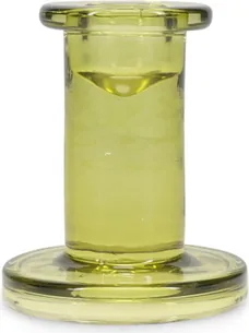 Lysestagesæt Ona Mood 2 stk grønne glas Ø4,5 x H8 cm gaveæske